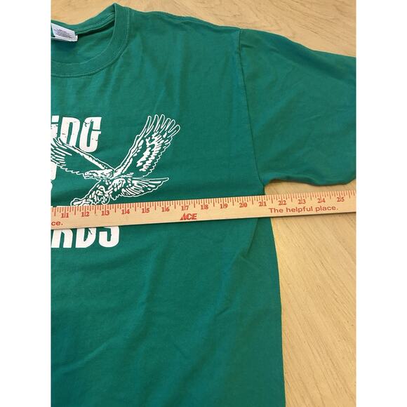 VTG PHILADELPHIA EAGLES T Shirt L “ Winning Is For Birds” Kelly Green Old NFL - Picture 7 of 10